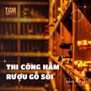 thi cong ham ruou go soi 1